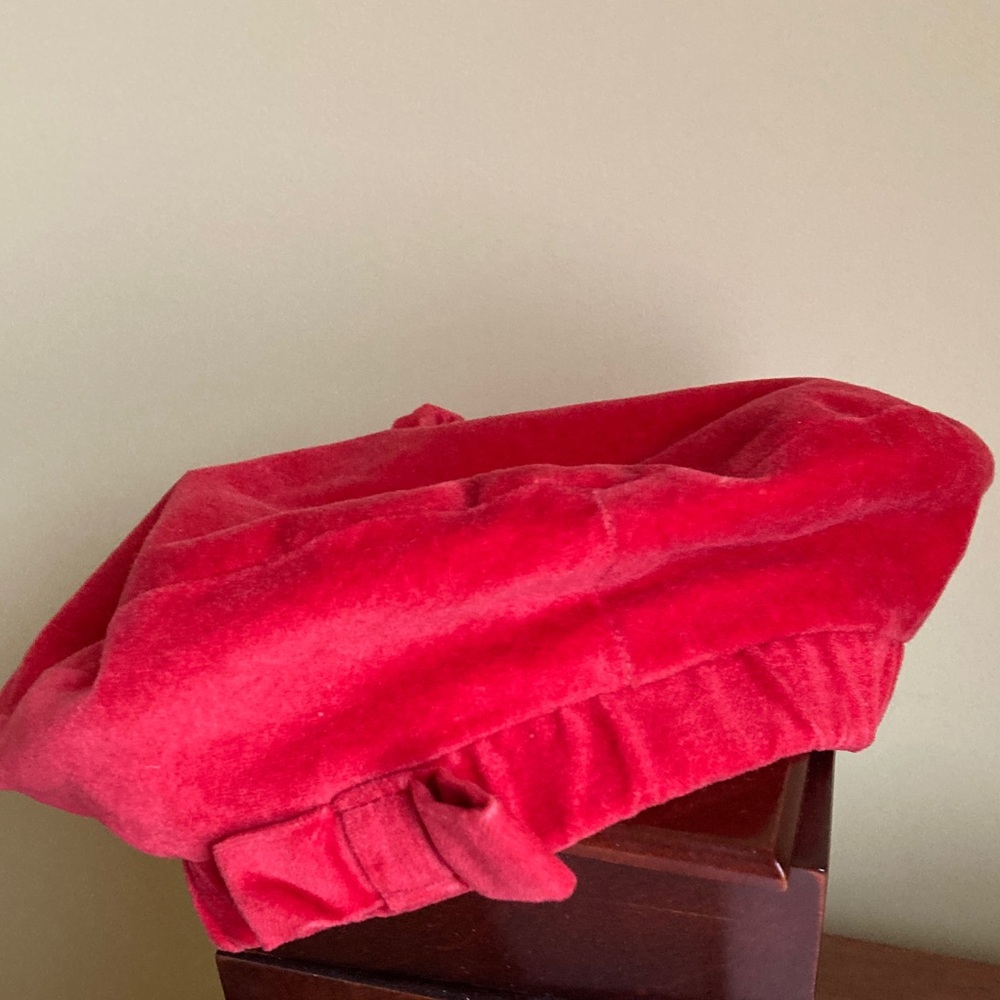 GAP Kids Vibrant Red Velvet Hat
